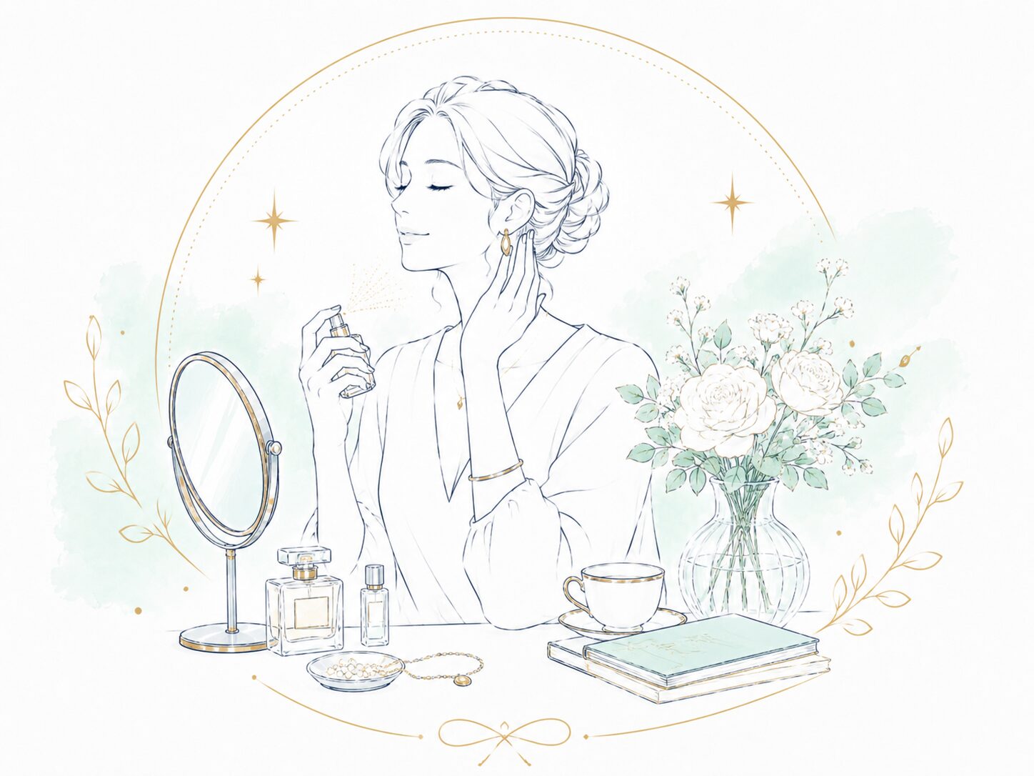 大人の気品を持つ女性 落ち着いた品格で特別な人気！